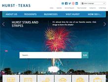 Tablet Screenshot of hursttx.gov